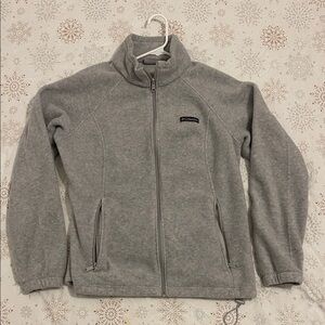 Columbia Light Gray Full-Zip Jacket